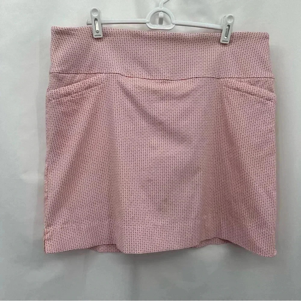 Women’s Pink Athletic Skort with Textured Knit